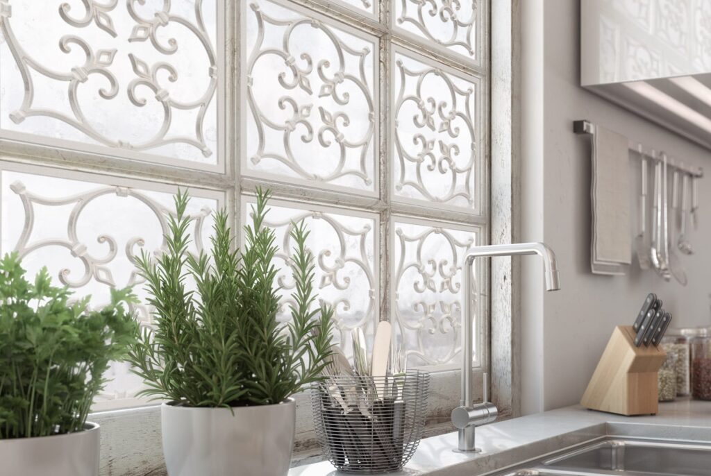Tableaux Faux Iron Grilles Kitchen Sink